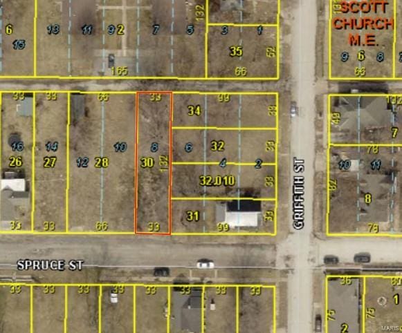 1906 Spruce St, Hannibal MO, 63401 land for sale