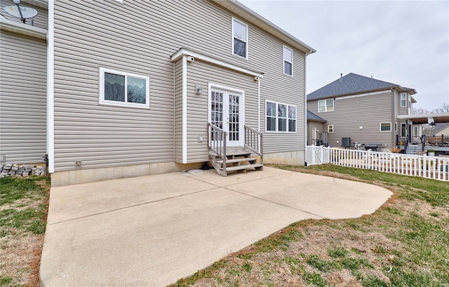 back of house with a patio area