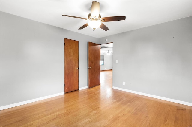 unfurnished room featuring light hardwood / wood-style floors