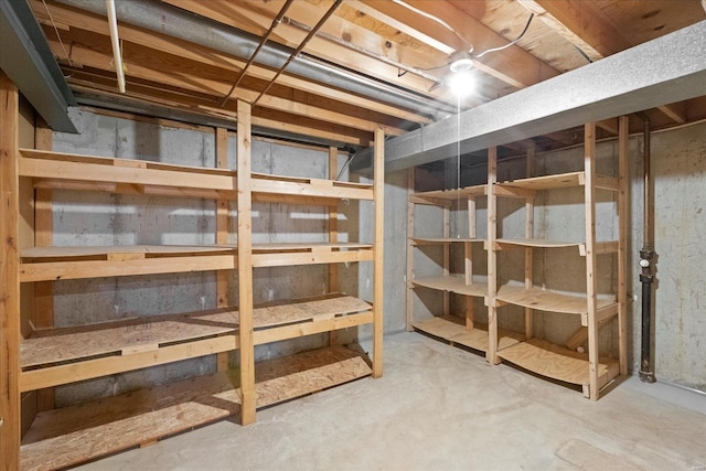 view of storage room