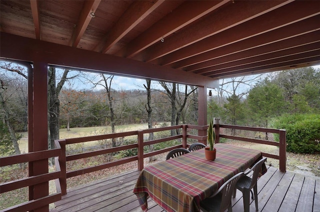 view of wooden terrace