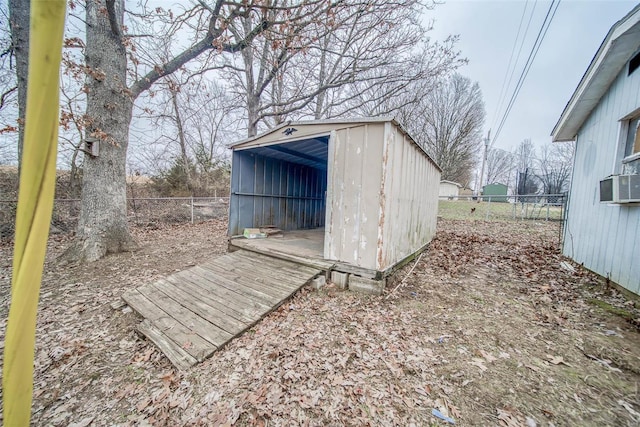 view of outdoor structure with cooling unit