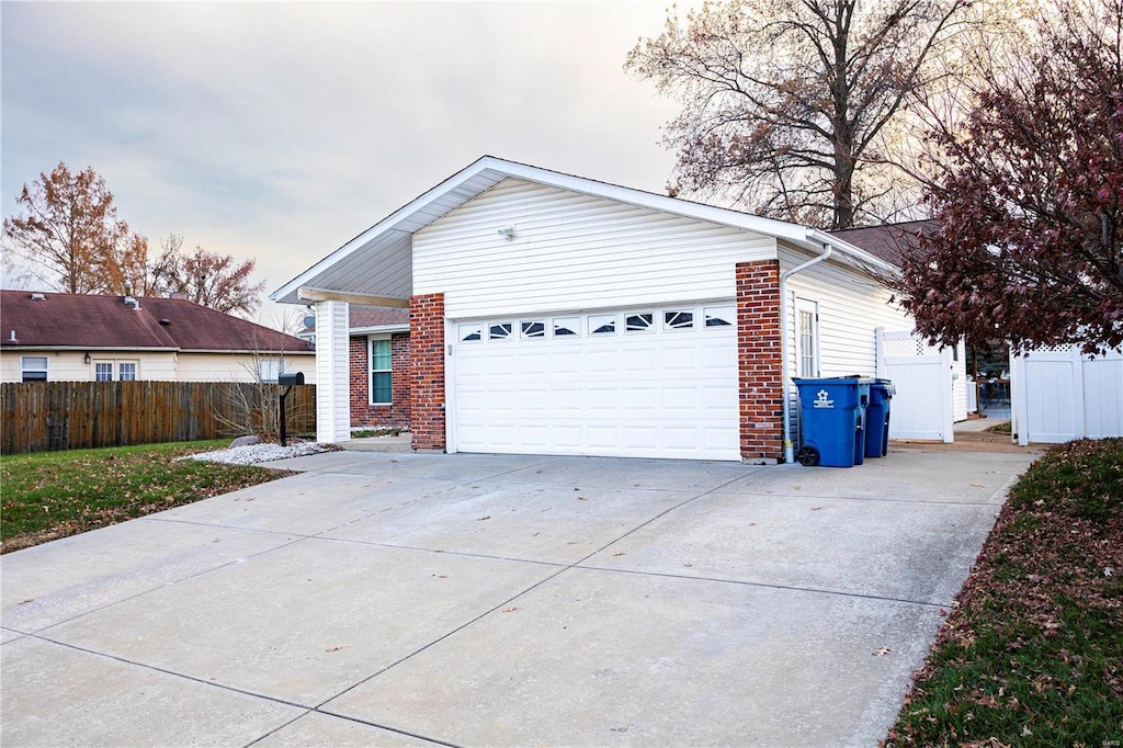 ranch-style house with a garage