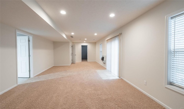 view of carpeted empty room