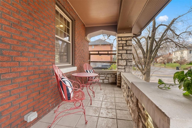 balcony with a porch