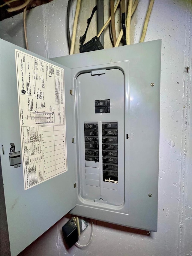 utility room with electric panel