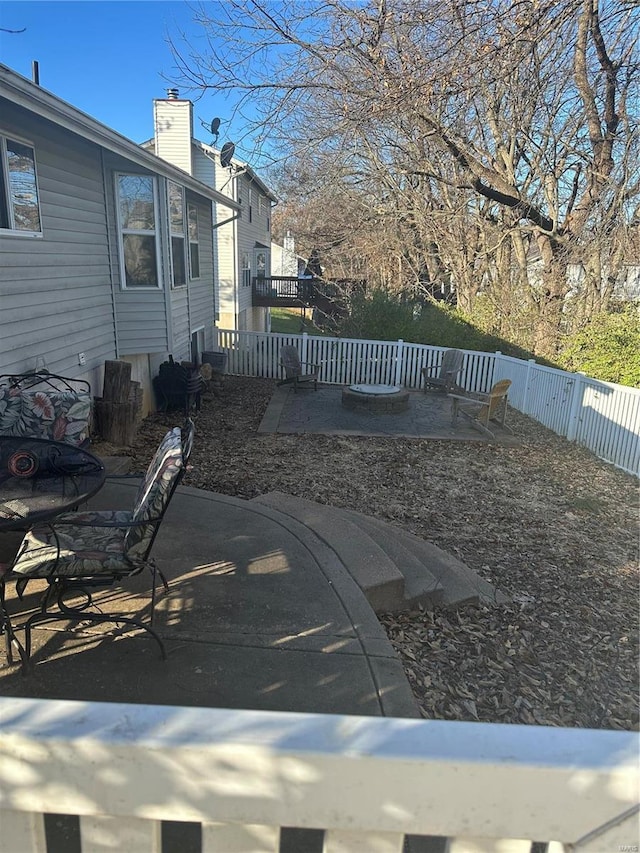 exterior space with a patio area