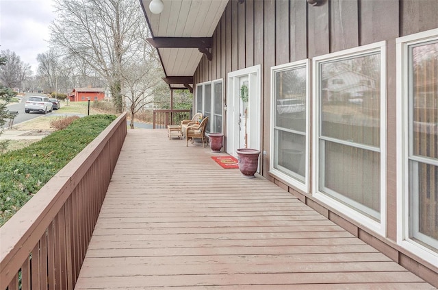 view of wooden terrace