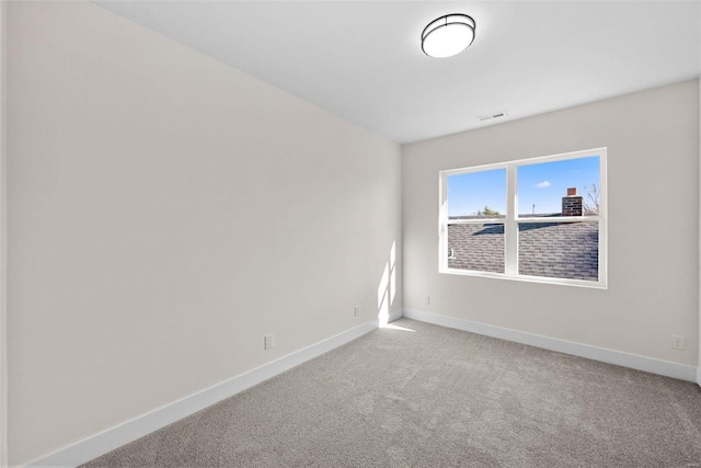 view of carpeted empty room