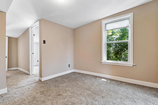 view of carpeted empty room