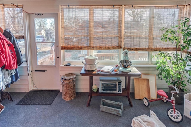 view of sunroom