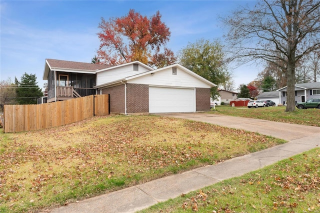 view of front facade featuring a garage