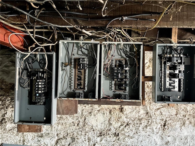 utility room with electric panel