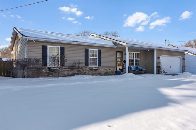 ranch-style house with a garage