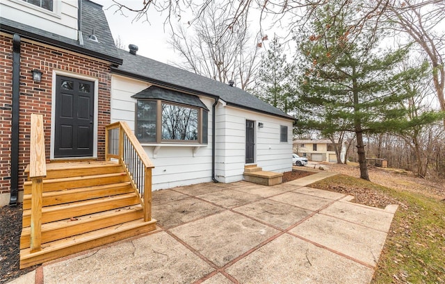 exterior space with a patio