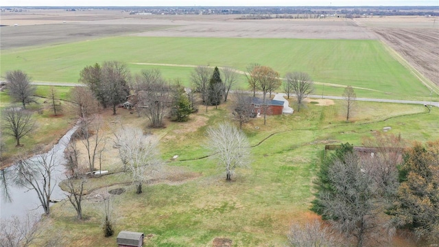 bird's eye view featuring a rural view