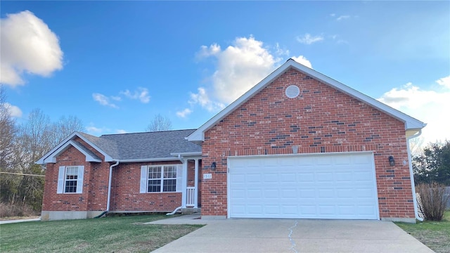 view of front property with a garage