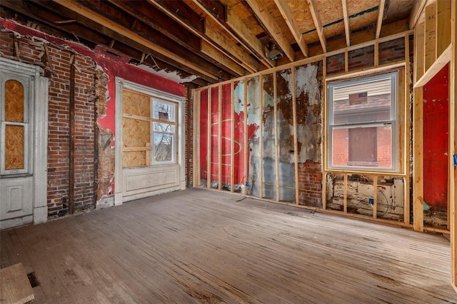 misc room featuring hardwood / wood-style floors