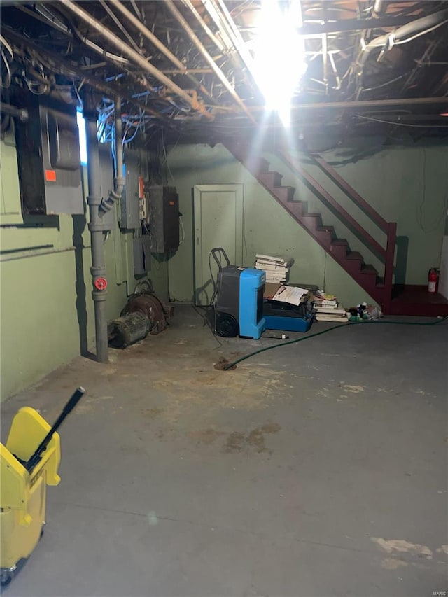 view of basement