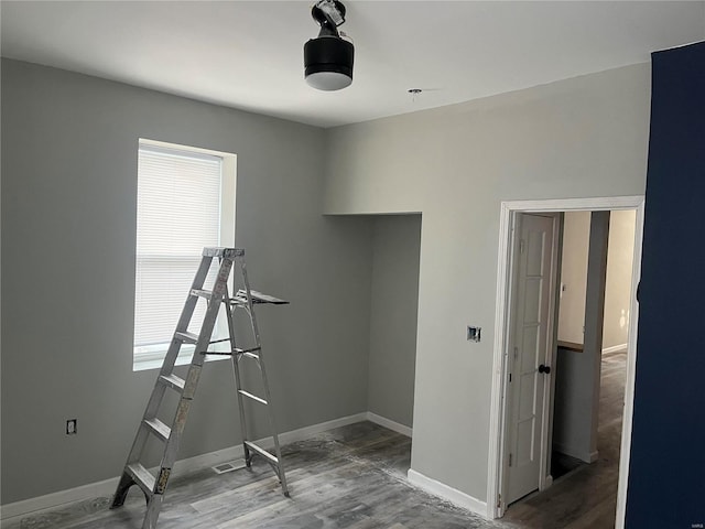 interior space featuring hardwood / wood-style flooring