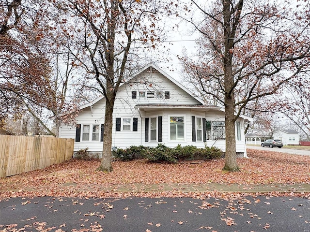 view of front of home