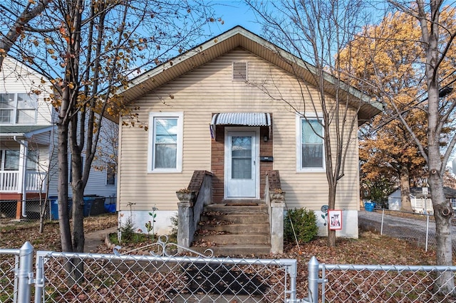 view of bungalow