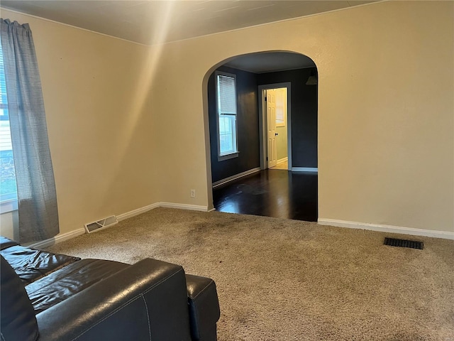 view of carpeted empty room