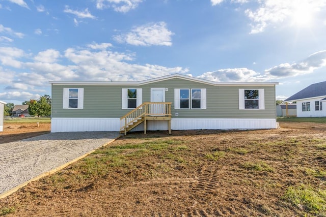 view of manufactured / mobile home