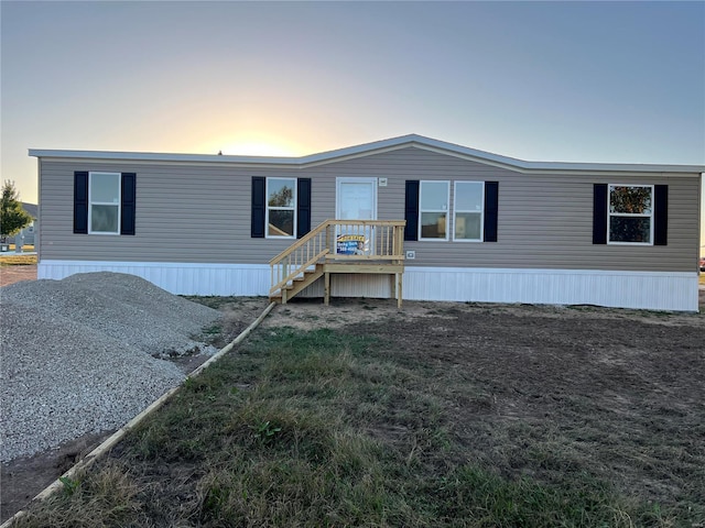 view of manufactured / mobile home