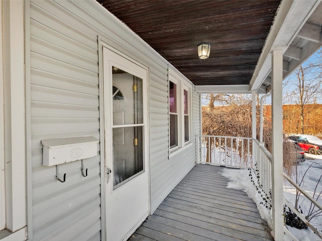 view of wooden terrace