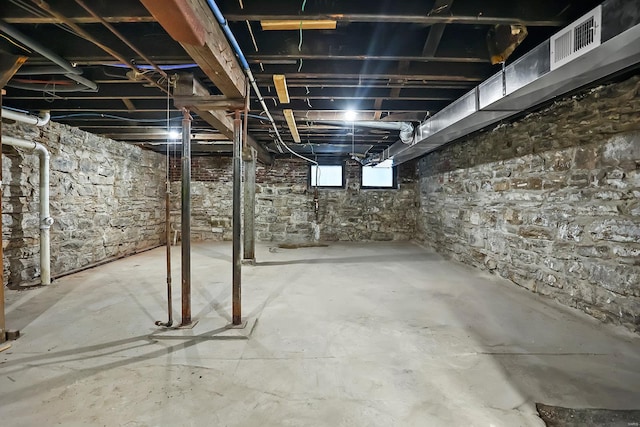 view of basement