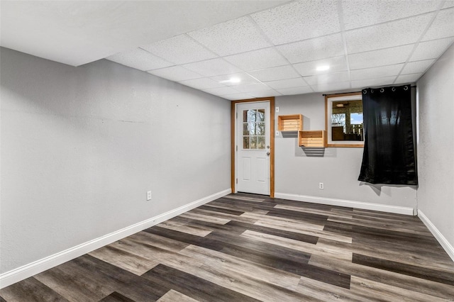 entryway featuring dark hardwood / wood-style floors