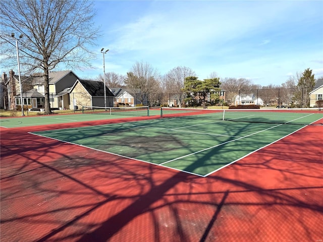 view of tennis court