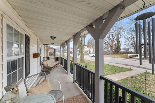 view of patio / terrace with a porch