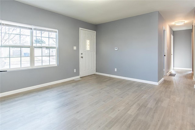 interior space featuring light hardwood / wood-style floors