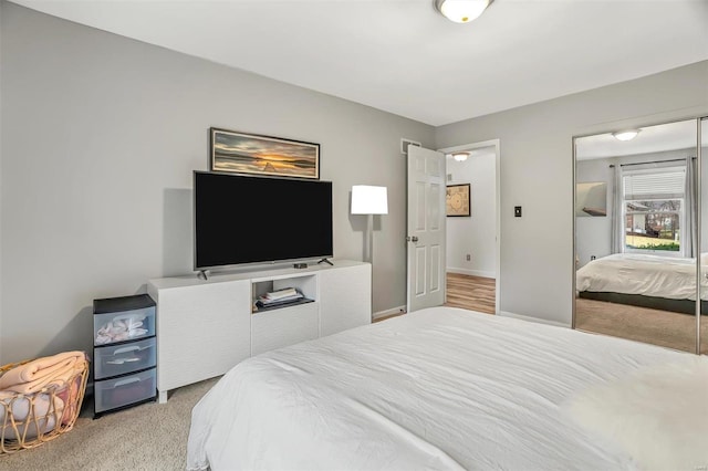 bedroom featuring carpet flooring