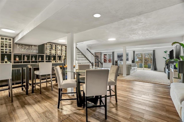 dining room featuring wood-type flooring