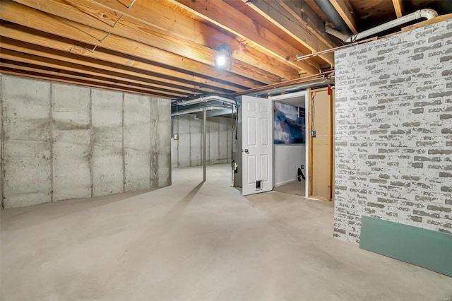 view of basement