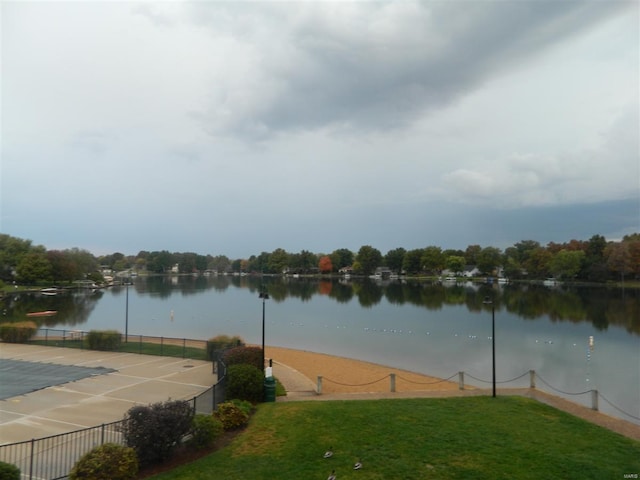 view of water feature