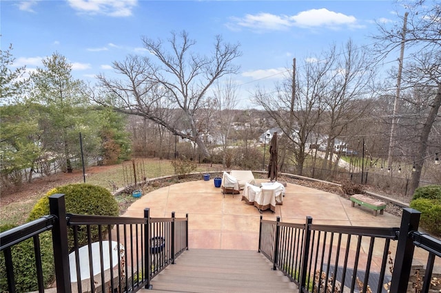 exterior space featuring outdoor lounge area