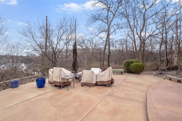 view of patio / terrace with area for grilling