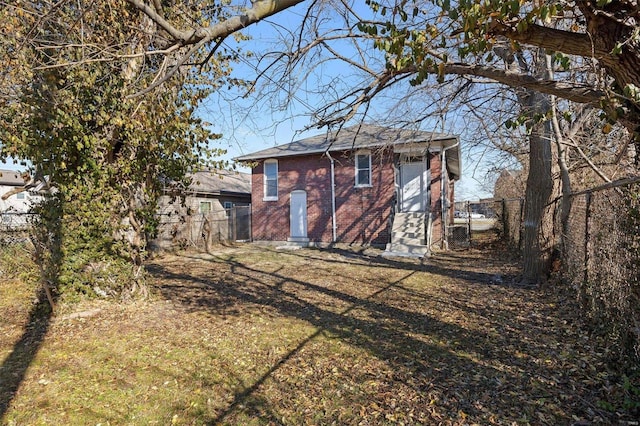 view of back of property