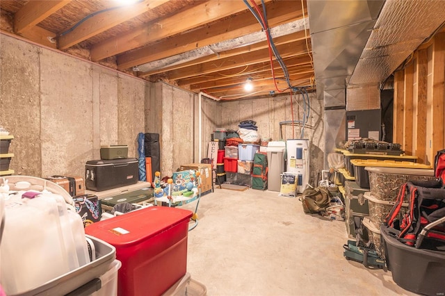 view of basement