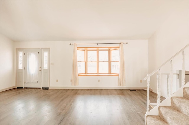 interior space featuring hardwood / wood-style flooring