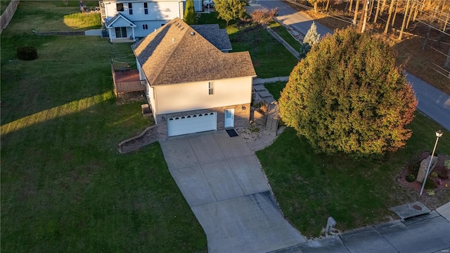 birds eye view of property