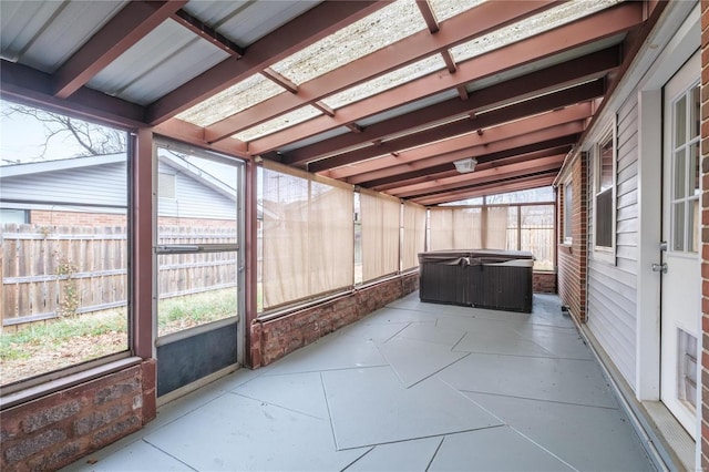 view of sunroom / solarium