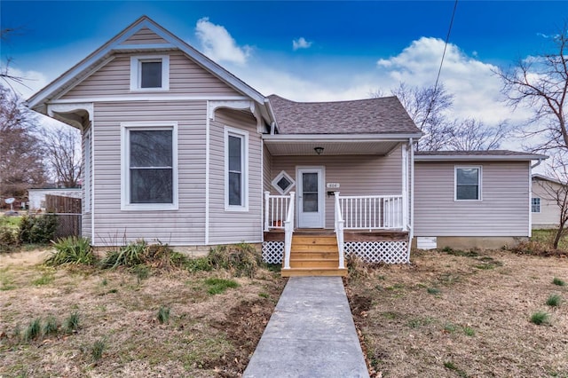 view of bungalow-style home