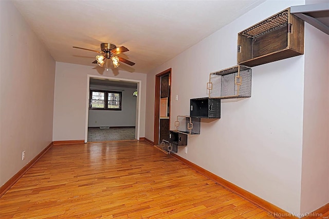 hallway featuring light hardwood / wood-style floors