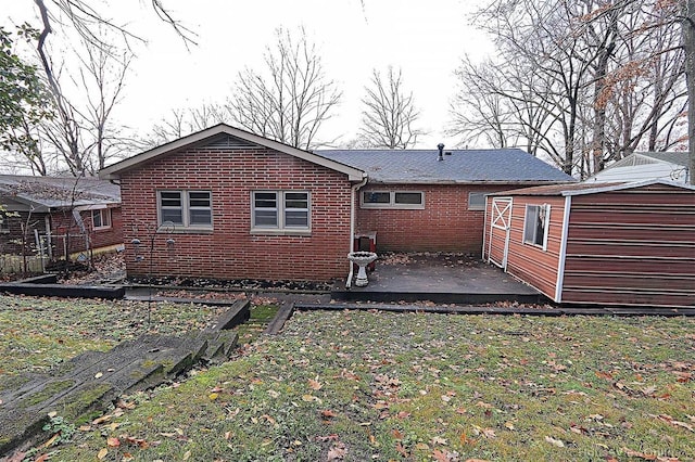 rear view of house featuring a patio