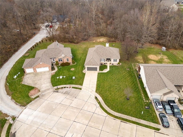 birds eye view of property